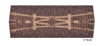 TILLIG 86527 - H0 Gleisbettung Elitegleis dunkel (braun) für Doppelkreuzungsweiche DKW I